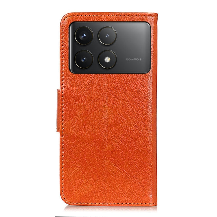 For Xiaomi Redmi K70 5G / K70 Pro 5G Nappa Texture Horizontal Flip Leather Phone Case(Orange) by buy2fix