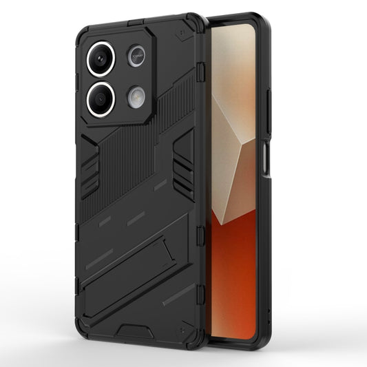 For Xiaomi Redmi Note 13 5G Punk Armor 2 in 1 PC + TPU Phone Case(Black) - Xiaomi Cases by buy2fix | Online Shopping UK | buy2fix