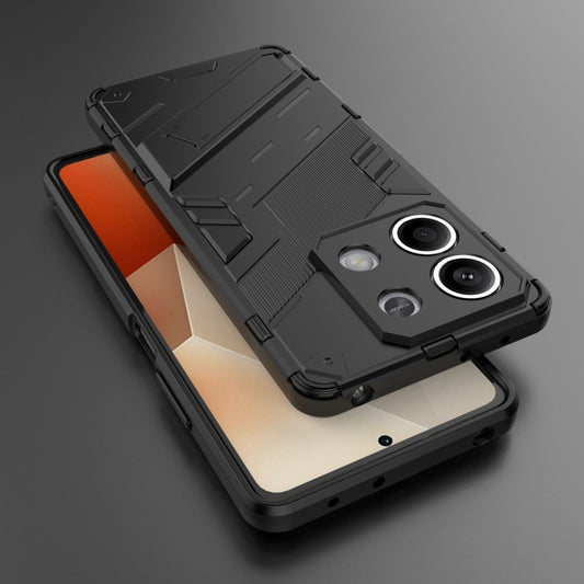 For Xiaomi Redmi Note 13 5G Punk Armor 2 in 1 PC + TPU Phone Case(Black) - Xiaomi Cases by buy2fix | Online Shopping UK | buy2fix