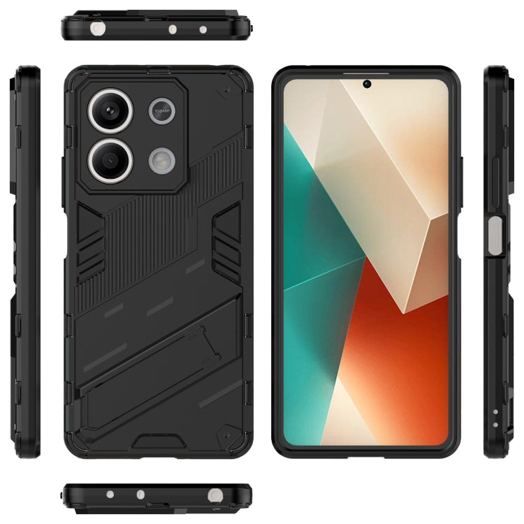 For Xiaomi Redmi Note 13 5G Punk Armor 2 in 1 PC + TPU Phone Case(Black) - Xiaomi Cases by buy2fix | Online Shopping UK | buy2fix