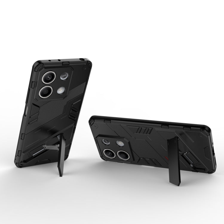 For Xiaomi Redmi Note 13 5G Punk Armor 2 in 1 PC + TPU Phone Case(Black) - Xiaomi Cases by buy2fix | Online Shopping UK | buy2fix