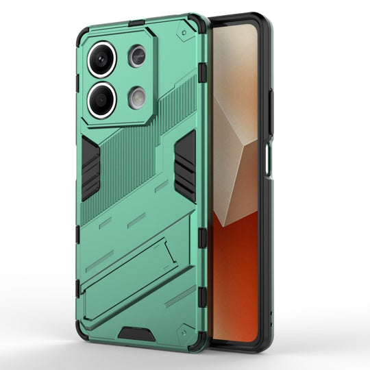 For Xiaomi Redmi Note 13 5G Punk Armor 2 in 1 PC + TPU Phone Case(Green)
