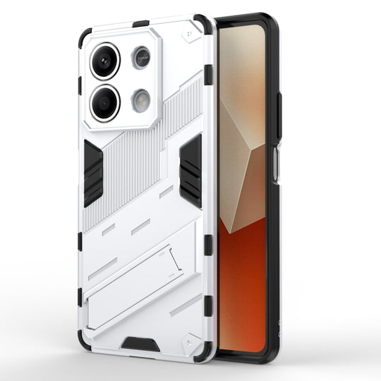 For Xiaomi Redmi Note 13 5G Punk Armor 2 in 1 PC + TPU Phone Case(White)