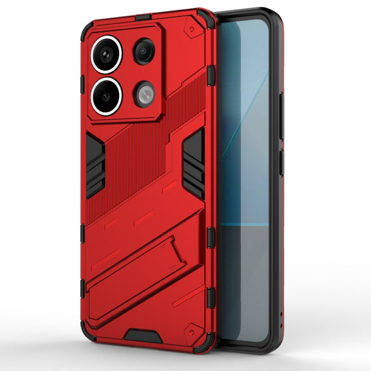 For Xiaomi Redmi Note 13 Pro+ 5G Punk Armor 2 in 1 PC + TPU Phone Case(Red) - Xiaomi Cases by buy2fix | Online Shopping UK | buy2fix