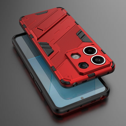 For Xiaomi Redmi Note 13 Pro+ 5G Punk Armor 2 in 1 PC + TPU Phone Case(Red) - Xiaomi Cases by buy2fix | Online Shopping UK | buy2fix