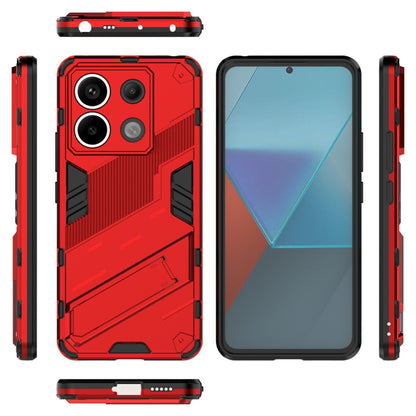 For Xiaomi Redmi Note 13 Pro+ 5G Punk Armor 2 in 1 PC + TPU Phone Case(Red) - Xiaomi Cases by buy2fix | Online Shopping UK | buy2fix