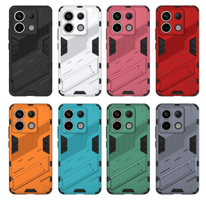 For Xiaomi Redmi Note 13 Pro+ 5G Punk Armor 2 in 1 PC + TPU Phone Case(Red) - Xiaomi Cases by buy2fix | Online Shopping UK | buy2fix