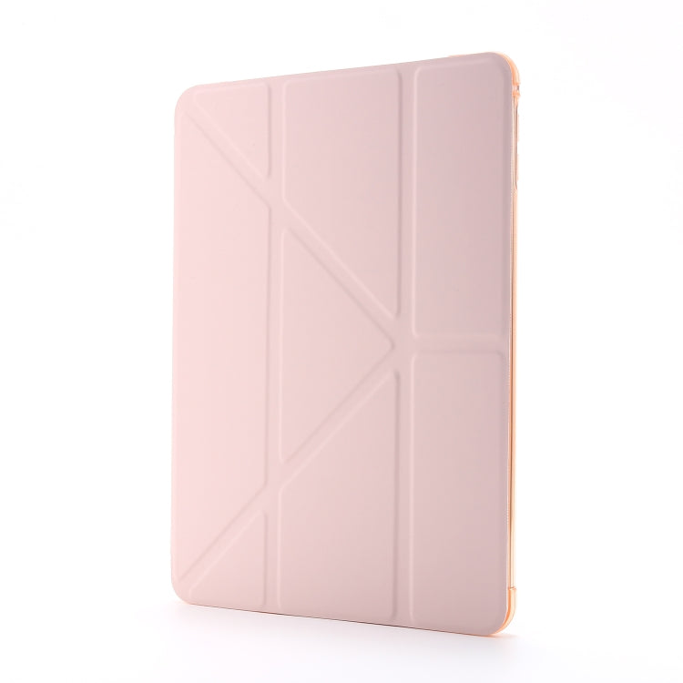 For iPad Mini (2019) Airbag Deformation Horizontal Flip Leather Case with Holder & Pen Holder(Pink) - iPad mini (2019) / mini 5 Cases by buy2fix | Online Shopping UK | buy2fix