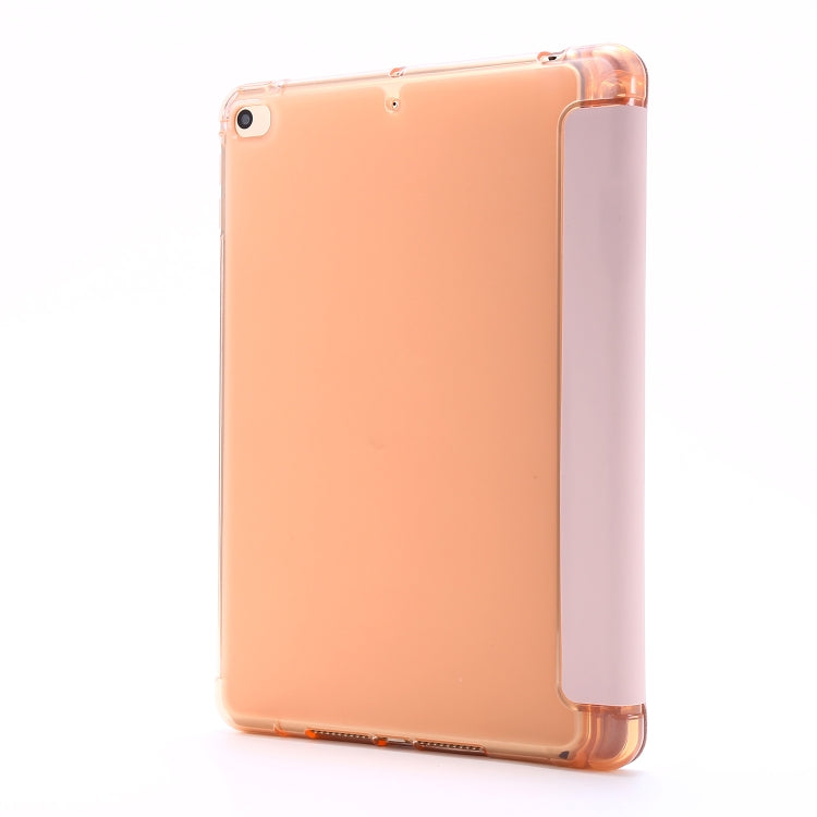 For iPad Mini (2019) Airbag Deformation Horizontal Flip Leather Case with Holder & Pen Holder(Pink) - iPad mini (2019) / mini 5 Cases by buy2fix | Online Shopping UK | buy2fix