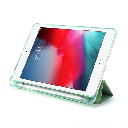 For iPad Mini (2019) Airbag Deformation Horizontal Flip Leather Case with Holder & Pen Holder(Mint Green) - iPad mini (2019) / mini 5 Cases by buy2fix | Online Shopping UK | buy2fix
