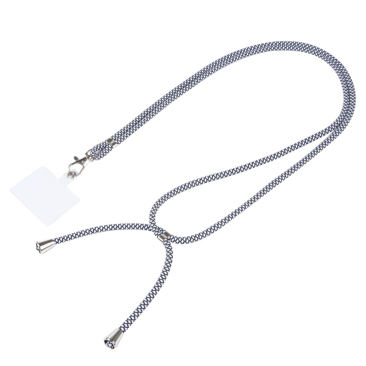 Universal Mixed Color Mobile Phone Lanyard(White Black) - Lanyards & Wrist Straps by buy2fix | Online Shopping UK | buy2fix
