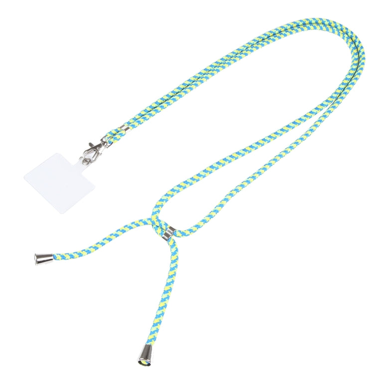 Universal Mixed Color Mobile Phone Lanyard(Blue Yellow) - Lanyards & Wrist Straps by buy2fix | Online Shopping UK | buy2fix