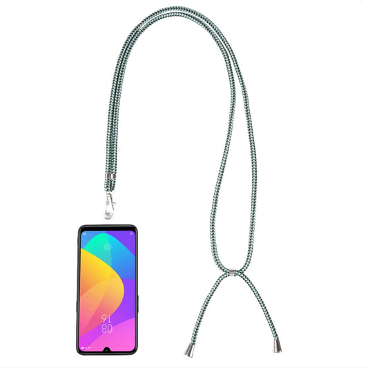 Universal Mixed Color Mobile Phone Lanyard(Green Black White) - Lanyards & Wrist Straps by buy2fix | Online Shopping UK | buy2fix