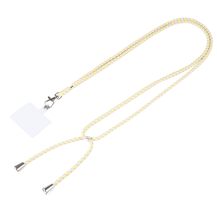 Universal Mixed Color Mobile Phone Lanyard(Yellow Beige) - Lanyards & Wrist Straps by buy2fix | Online Shopping UK | buy2fix