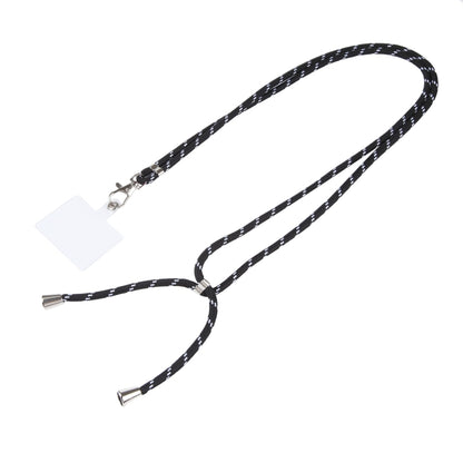 Universal Mixed Color Mobile Phone Lanyard(Black White) - Lanyards & Wrist Straps by buy2fix | Online Shopping UK | buy2fix