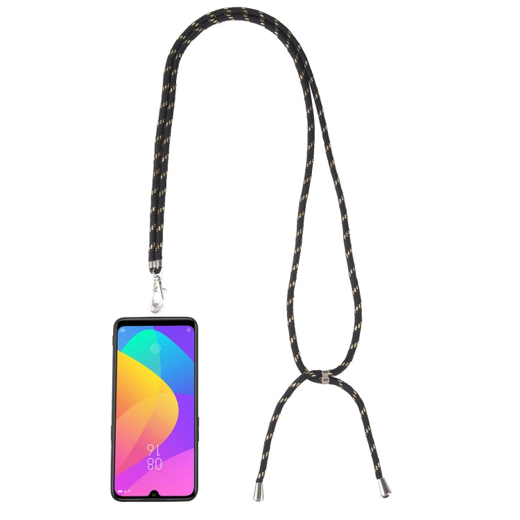 Universal Mixed Color Mobile Phone Lanyard(Black Gold) - Lanyards & Wrist Straps by buy2fix | Online Shopping UK | buy2fix