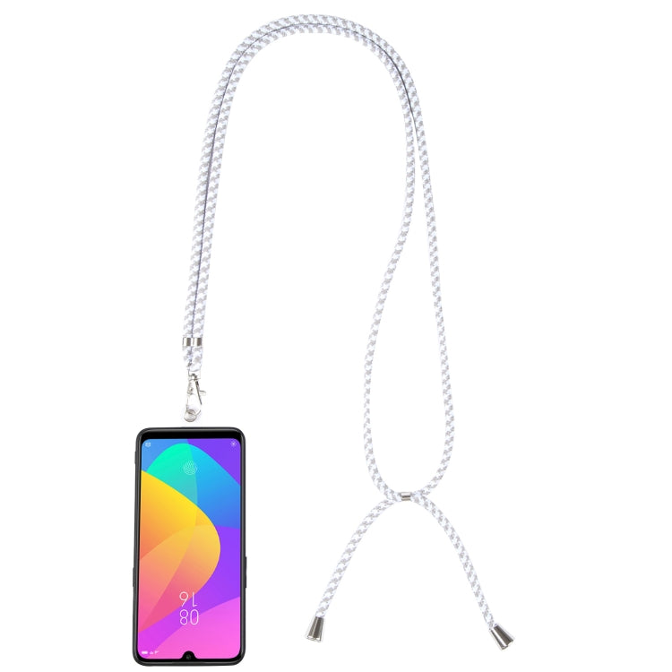 Universal Mixed Color Mobile Phone Lanyard(White Grey) - Lanyards & Wrist Straps by buy2fix | Online Shopping UK | buy2fix