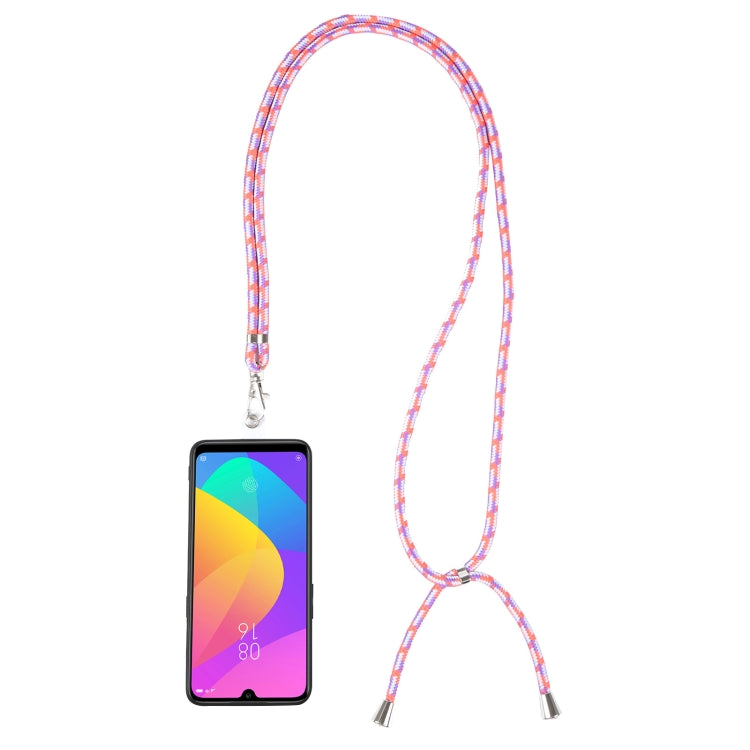 Universal Mixed Color Mobile Phone Lanyard(White Purple) - Lanyards & Wrist Straps by buy2fix | Online Shopping UK | buy2fix