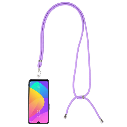 Universal Solid Color Mobile Phone Lanyard(Purple) - Lanyards & Wrist Straps by buy2fix | Online Shopping UK | buy2fix