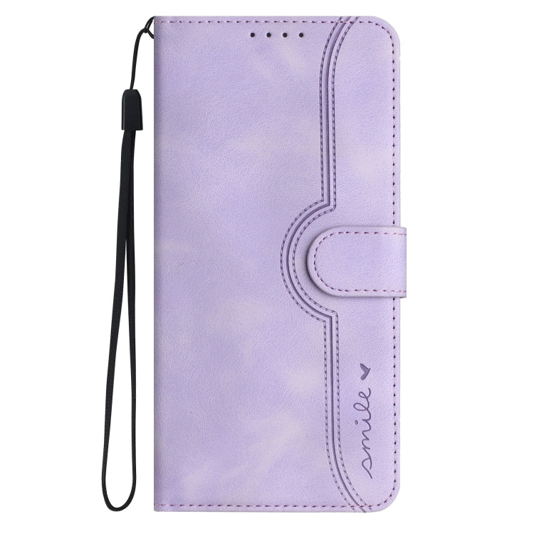 For Xiaomi Redmi K70 Heart Pattern Skin Feel Leather Phone Case(Purple) by buy2fix