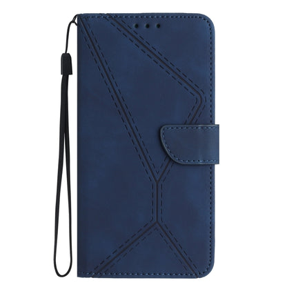 For Motorola Moto G04 / G24 Stitching Embossed Leather Phone Case(Blue) by buy2fix
