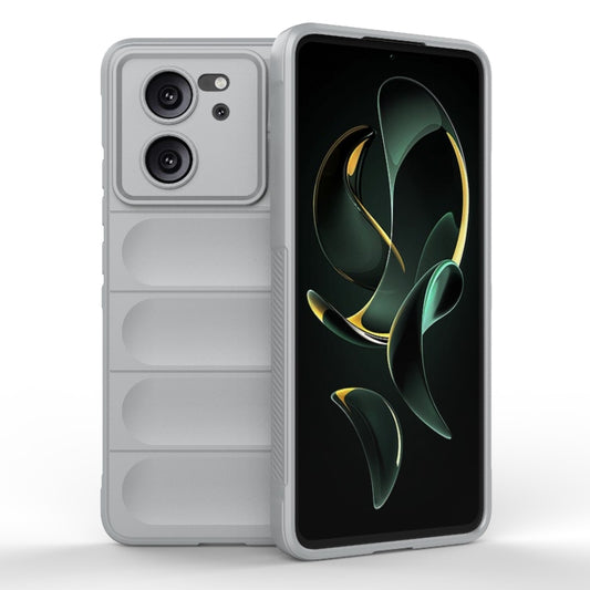 For Xiaomi Redmi K60 Ultra Magic Shield TPU + Flannel Phone Case(Grey) - Xiaomi Cases by buy2fix | Online Shopping UK | buy2fix