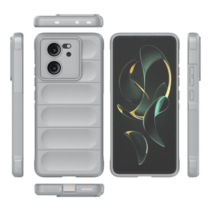 For Xiaomi Redmi K60 Ultra Magic Shield TPU + Flannel Phone Case(Grey) - Xiaomi Cases by buy2fix | Online Shopping UK | buy2fix