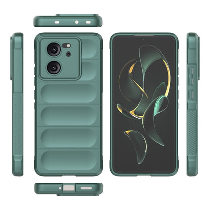 For Xiaomi Redmi K60 Ultra Magic Shield TPU + Flannel Phone Case(Dark Green) - Xiaomi Cases by buy2fix | Online Shopping UK | buy2fix
