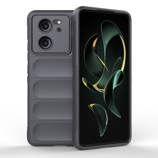 For Xiaomi Redmi K60 Ultra Magic Shield TPU + Flannel Phone Case(Dark Grey) - Xiaomi Cases by buy2fix | Online Shopping UK | buy2fix