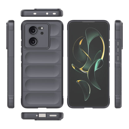For Xiaomi Redmi K60 Ultra Magic Shield TPU + Flannel Phone Case(Dark Grey) - Xiaomi Cases by buy2fix | Online Shopping UK | buy2fix