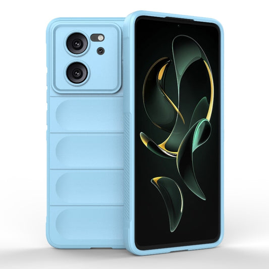 For Xiaomi Redmi K60 Ultra Magic Shield TPU + Flannel Phone Case(Light Blue) - Xiaomi Cases by buy2fix | Online Shopping UK | buy2fix