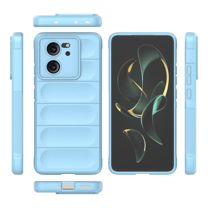 For Xiaomi Redmi K60 Ultra Magic Shield TPU + Flannel Phone Case(Light Blue) - Xiaomi Cases by buy2fix | Online Shopping UK | buy2fix