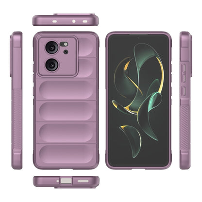 For Xiaomi Redmi K60 Ultra Magic Shield TPU + Flannel Phone Case(Purple) - Xiaomi Cases by buy2fix | Online Shopping UK | buy2fix