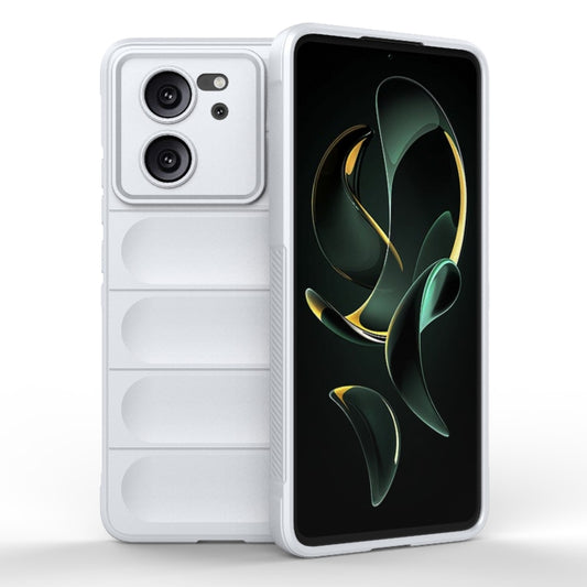 For Xiaomi Redmi K60 Ultra Magic Shield TPU + Flannel Phone Case(White) - Xiaomi Cases by buy2fix | Online Shopping UK | buy2fix