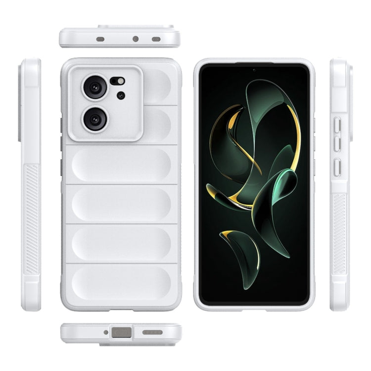 For Xiaomi Redmi K60 Ultra Magic Shield TPU + Flannel Phone Case(White) - Xiaomi Cases by buy2fix | Online Shopping UK | buy2fix