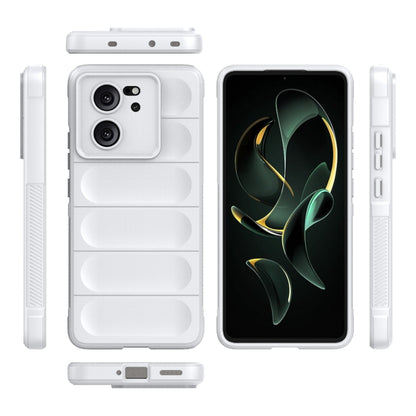 For Xiaomi Redmi K60 Ultra Magic Shield TPU + Flannel Phone Case(White) - Xiaomi Cases by buy2fix | Online Shopping UK | buy2fix
