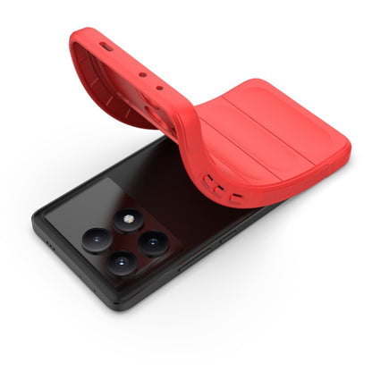 For Xiaomi Redmi K70E 5G Magic Shield TPU + Flannel Phone Case(Black) - Xiaomi Cases by buy2fix | Online Shopping UK | buy2fix