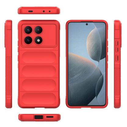 For Xiaomi Redmi K70E 5G Magic Shield TPU + Flannel Phone Case(Red) - Xiaomi Cases by buy2fix | Online Shopping UK | buy2fix
