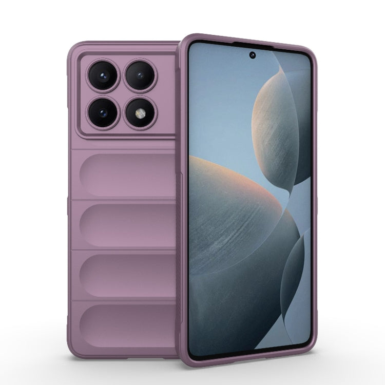 For Xiaomi Redmi K70E 5G Magic Shield TPU + Flannel Phone Case(Purple) - Xiaomi Cases by buy2fix | Online Shopping UK | buy2fix