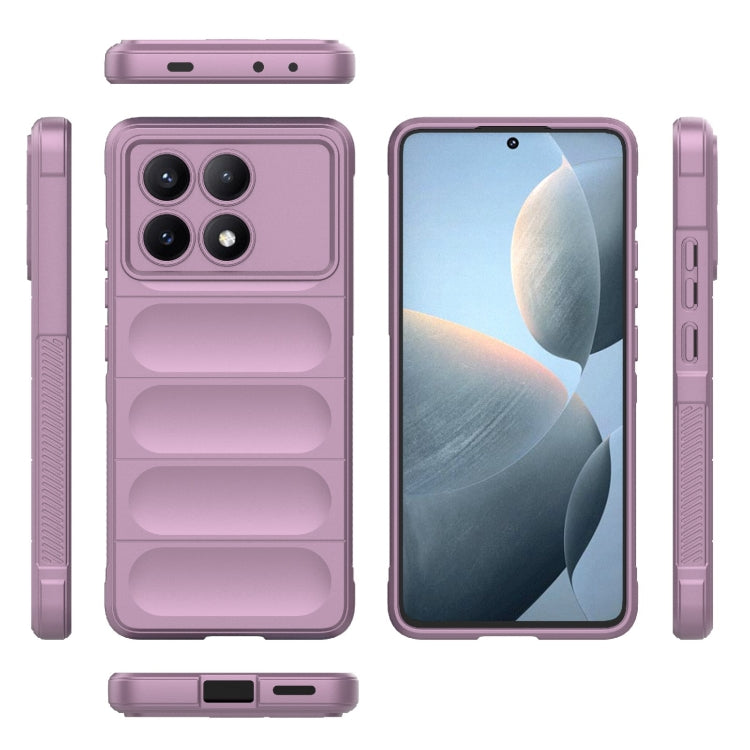For Xiaomi Redmi K70E 5G Magic Shield TPU + Flannel Phone Case(Purple) - Xiaomi Cases by buy2fix | Online Shopping UK | buy2fix