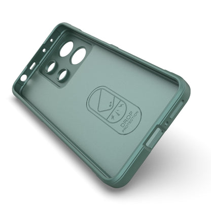 For Xiaomi Redmi Note 13 4G Global Magic Shield TPU + Flannel Phone Case(Grey) - Xiaomi Cases by buy2fix | Online Shopping UK | buy2fix