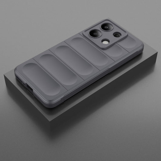 For Xiaomi Redmi Note 13 4G Global Magic Shield TPU + Flannel Phone Case(Dark Grey) - Xiaomi Cases by buy2fix | Online Shopping UK | buy2fix