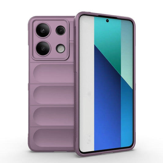 For Xiaomi Redmi Note 13 4G Global Magic Shield TPU + Flannel Phone Case(Purple) - Xiaomi Cases by buy2fix | Online Shopping UK | buy2fix