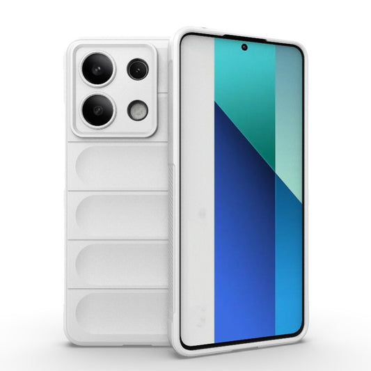 For Xiaomi Redmi Note 13 4G Global Magic Shield TPU + Flannel Phone Case(White) - Xiaomi Cases by buy2fix | Online Shopping UK | buy2fix