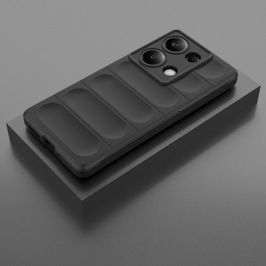 For Xiaomi Redmi Note 13 Pro 4G Global Magic Shield TPU + Flannel Phone Case(Black) - Xiaomi Cases by buy2fix | Online Shopping UK | buy2fix