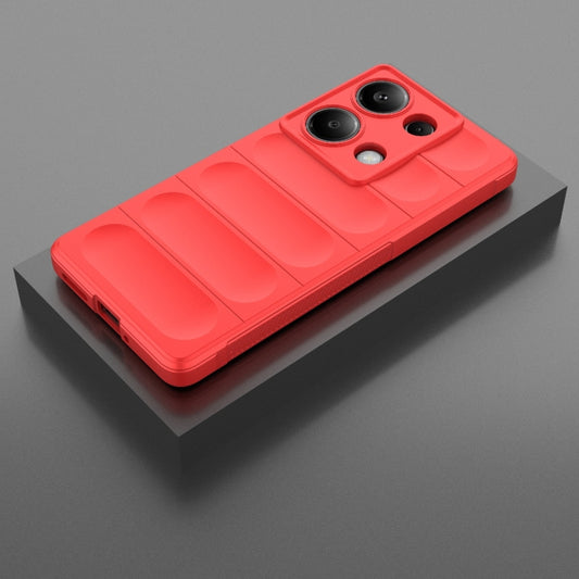 For Xiaomi Redmi Note 13 Pro 4G Global Magic Shield TPU + Flannel Phone Case(Red) - Xiaomi Cases by buy2fix | Online Shopping UK | buy2fix