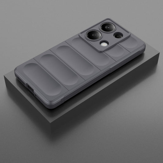 For Xiaomi Redmi Note 13 Pro 4G Global Magic Shield TPU + Flannel Phone Case(Dark Grey) - Xiaomi Cases by buy2fix | Online Shopping UK | buy2fix