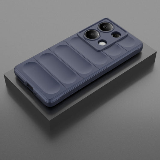 For Xiaomi Redmi Note 13 Pro 4G Global Magic Shield TPU + Flannel Phone Case(Dark Blue) - Xiaomi Cases by buy2fix | Online Shopping UK | buy2fix