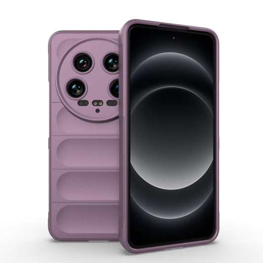 For Xiaomi 14 Ultra Magic Shield TPU + Flannel Phone Case(Purple) - Xiaomi 14 Ultra Cases by buy2fix | Online Shopping UK | buy2fix