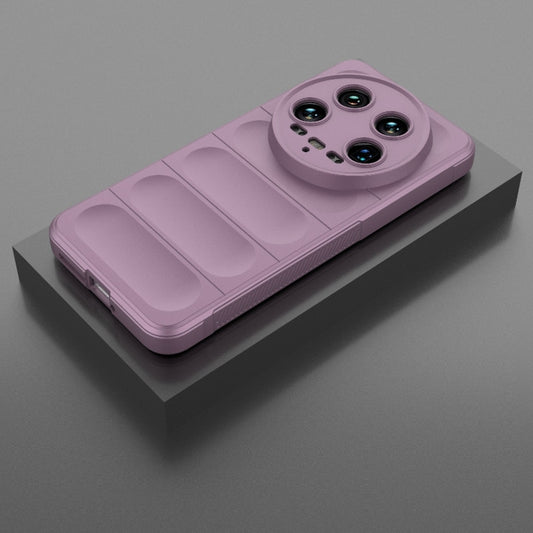 For Xiaomi 14 Ultra Magic Shield TPU + Flannel Phone Case(Purple) - Xiaomi 14 Ultra Cases by buy2fix | Online Shopping UK | buy2fix